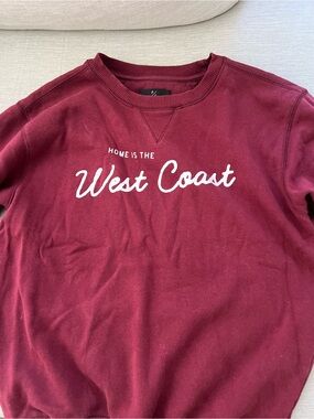 Unisex Burgundy Crewneck Sweatshirt Peace Collective